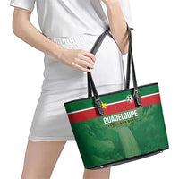Football Guadeloupe Green Leather Tote Bag Les Gwada Boy Go Champions