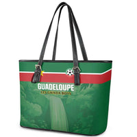 Football Guadeloupe Green Leather Tote Bag Les Gwada Boy Go Champions
