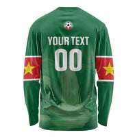 Custom Football Guadeloupe Green Long Sleeve Shirt Les Gwada Boy Go Champions