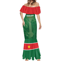 Custom Football Guadeloupe Green Mermaid Dress Les Gwada Boy Go Champions