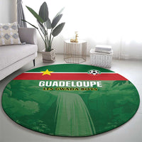 Football Guadeloupe Green Round Carpet Les Gwada Boy Go Champions