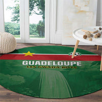 Football Guadeloupe Green Round Carpet Les Gwada Boy Go Champions