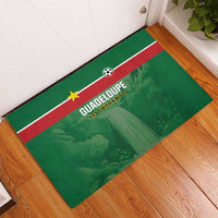 Football Guadeloupe Green Rubber Doormat Les Gwada Boy Go Champions