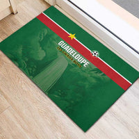 Football Guadeloupe Green Rubber Doormat Les Gwada Boy Go Champions
