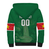 Custom Football Guadeloupe Green Sherpa Hoodie Les Gwada Boy Go Champions