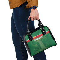 Football Guadeloupe Green Shoulder Handbag Les Gwada Boy Go Champions