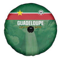 Football Guadeloupe Green Spare Tire Cover Les Gwada Boy Go Champions