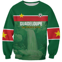 Custom Football Guadeloupe Green Sweatshirt Les Gwada Boy Go Champions