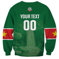 Custom Football Guadeloupe Green Sweatshirt Les Gwada Boy Go Champions