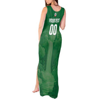 Custom Football Guadeloupe Green Tank Maxi Dress Les Gwada Boy Go Champions