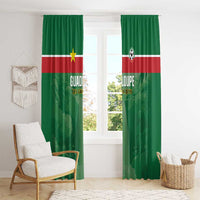 Football Guadeloupe Green Window Curtain Les Gwada Boy Go Champions