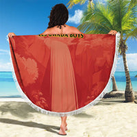Football Guadeloupe Red Beach Blanket Les Gwada Boy Go Champions