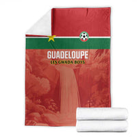 Football Guadeloupe Red Blanket Les Gwada Boy Go Champions