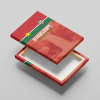 Football Guadeloupe Red Canvas Wall Art Les Gwada Boy Go Champions