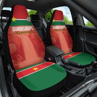 Football Guadeloupe Red Car Seat Cover Les Gwada Boy Go Champions
