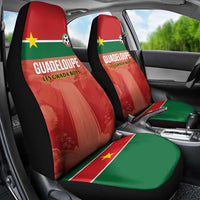 Football Guadeloupe Red Car Seat Cover Les Gwada Boy Go Champions