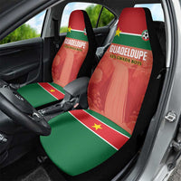 Football Guadeloupe Red Car Seat Cover Les Gwada Boy Go Champions