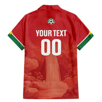 Custom Football Guadeloupe Red Family Matching Mermaid Dress and Hawaiian Shirt Les Gwada Boy Go Champions