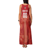 Custom Football Guadeloupe Red Family Matching Tank Maxi Dress and Hawaiian Shirt Les Gwada Boy Go Champions
