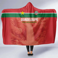 Football Guadeloupe Red Hooded Blanket Les Gwada Boy Go Champions