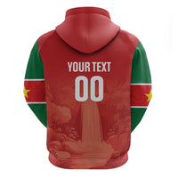 Custom Football Guadeloupe Red Hoodie Les Gwada Boy Go Champions