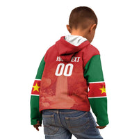Custom Football Guadeloupe Red Kid Hoodie Les Gwada Boy Go Champions