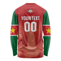 Custom Football Guadeloupe Red Long Sleeve Shirt Les Gwada Boy Go Champions