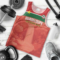 Custom Football Guadeloupe Red Men Tank Top Les Gwada Boy Go Champions