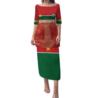 Custom Football Guadeloupe Red Puletasi Les Gwada Boy Go Champions