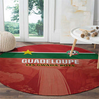 Football Guadeloupe Red Round Carpet Les Gwada Boy Go Champions