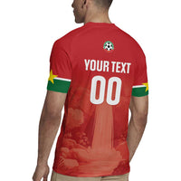 Custom Football Guadeloupe Red Rugby Jersey Les Gwada Boy Go Champions