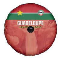 Football Guadeloupe Red Spare Tire Cover Les Gwada Boy Go Champions