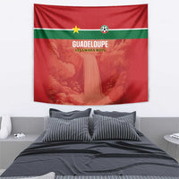 Football Guadeloupe Red Tapestry Les Gwada Boy Go Champions