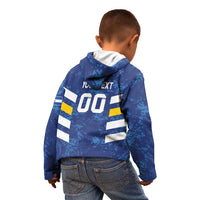 Custom El Salvador Football Kid Hoodie La Selecta Go Champions