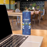 Custom El Salvador Football Skinny Tumbler La Selecta Go Champions