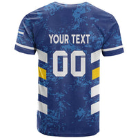 Custom El Salvador Football T Shirt La Selecta Go Champions