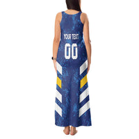 Custom El Salvador Football Tank Maxi Dress La Selecta Go Champions
