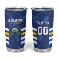 Custom El Salvador Football Tumbler Cup La Selecta Go Champions