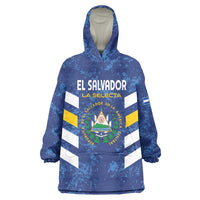 Custom El Salvador Football Wearable Blanket Hoodie La Selecta Go Champions