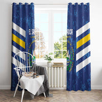 El Salvador Football Window Curtain La Selecta Go Champions