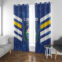 El Salvador Football Window Curtain La Selecta Go Champions