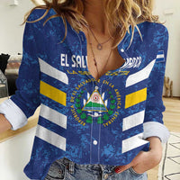 Custom El Salvador Football Women Casual Shirt La Selecta Go Champions