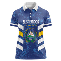 Custom El Salvador Football Women Polo Shirt La Selecta Go Champions