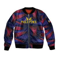 Custom Philippines 2026 Football Sleeve Zip Bomber Jacket Laban Pilipinas