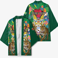 Personalized Guyana 60th Independence Day Kimono Diamond Jubilee