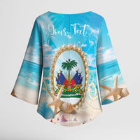 Personalized Haiti The Pearl Of Antilles Kimono Sleeve Blouse Summer Aesthetic Vibe