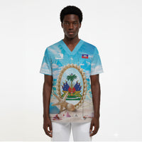 Personalized Haiti The Pearl Of Antilles Scrub Top Summer Aesthetic Vibe