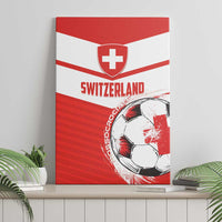 Switzerland 2024 Football Canvas Wall Art Rossocrociati Go Champions - Wonder Print Shop