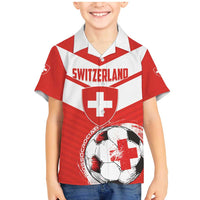 Custom Switzerland 2024 Football Family Matching Mermaid Dress and Hawaiian Shirt Rossocrociati Go Champions - Wonder Print Shop