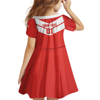 Custom Switzerland 2024 Football Family Matching Off Shoulder Short Dress and Hawaiian Shirt Rossocrociati Go Champions - Wonder Print Shop